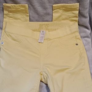 Justice Jean Legging (Sz 12) Yellow